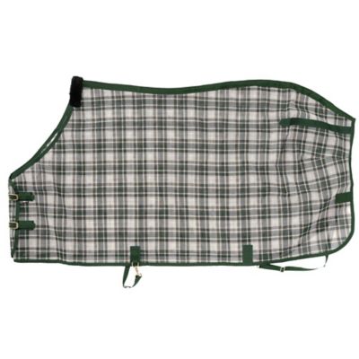 Image showing 0 th Tough1 Deluxe Mesh Horse Fly Sheet, Plaid Print