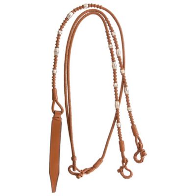 Tough-1 Braided Romel Reins with Silver Ferrules