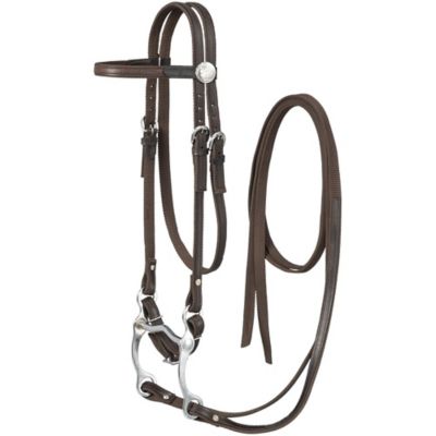 Tough-1 Nylon Horse Bridle with Leather Overlay