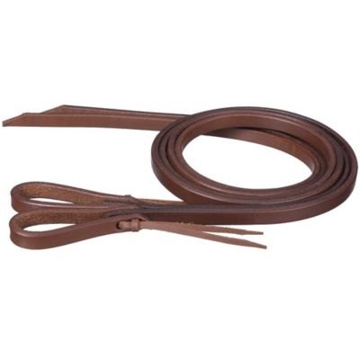 Tough1 Miniature Harness Leather Split Reins with Waterloop Tie Ends