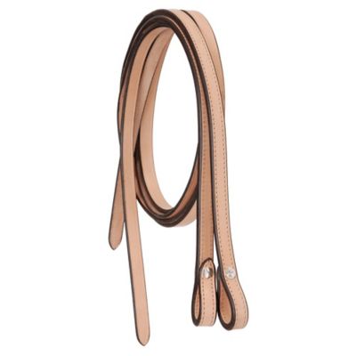 Tough1 Double-Stitched Leather Split Reins