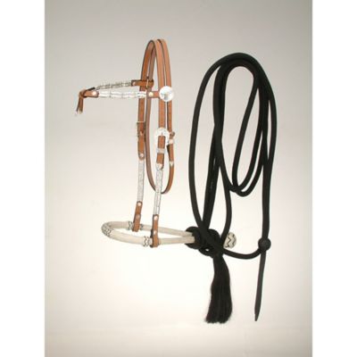 Tough-1 Futurity Brow Bosal/Mecate Set with Ferrules