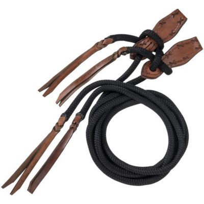 Image showing  Cord Split Reins with Slobber Straps