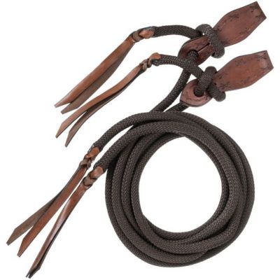 Image showing  Cord Split Reins with Slobber Straps