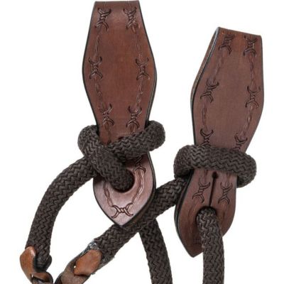 Image showing  Cord Split Reins with Slobber Straps