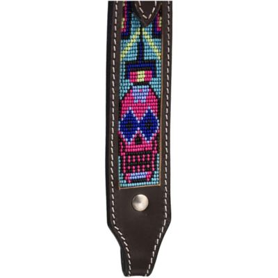 Image showing  Beaded Sugar Skull Brow Headstall