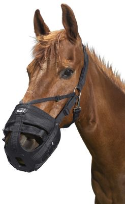 Image showing 2 th Tough1 Easy Breathe V-Nose Grazing Horse Muzzle