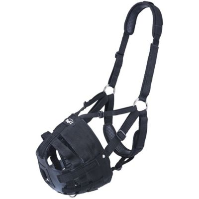 Tough1 Deluxe Easy Breathe V-Nose Horse Grazing Muzzle