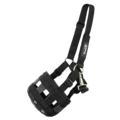 Image showing 0 th Tough1 Poly/Nylon Grazing Horse Muzzle with Halter