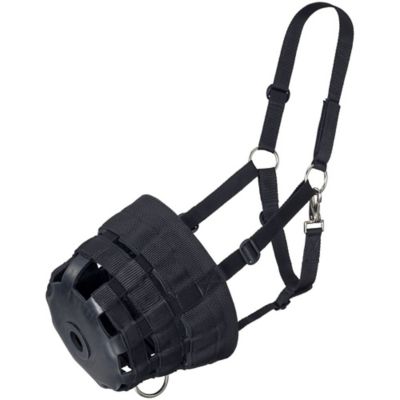 Tough-1 Poly/Nylon Grazing Horse Muzzle with Halter