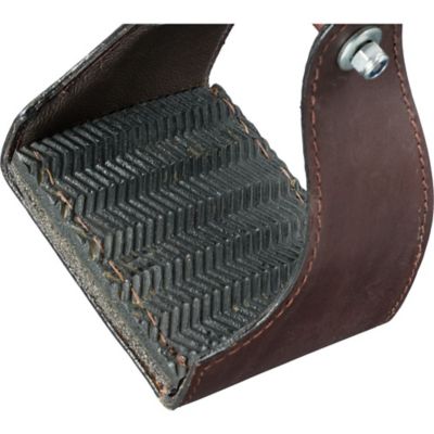 Image showing 2 th Tough1 Leather Covered Endurance Stirrups with Narrow Neck