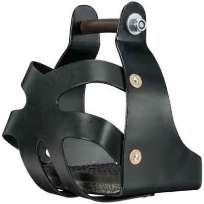 Image showing  Metal Endurance Stirrups with Leather Guard