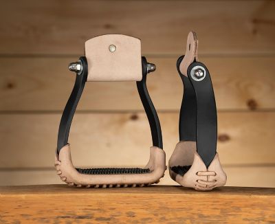 Image showing Tough1 Polished Aluminum Barrel Racer Stirrups