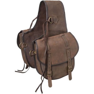 Tough-1 Soft Leather Saddle Bag