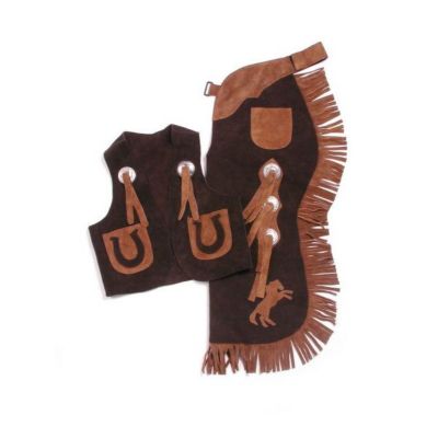 Image showing  Kids' Vest and Chap Set with Horses
