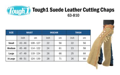 Image showing  Unisex Suede Leather Cutting/Show Chaps