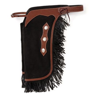 Image showing  Unisex Premium Suede Chinks with Basketweave Accents