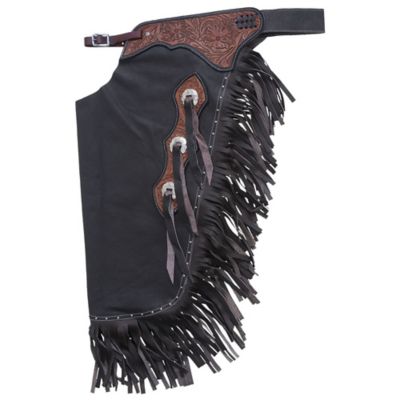 Image showing  Unisex Floral Yoke Smooth Leather Premium Chinks