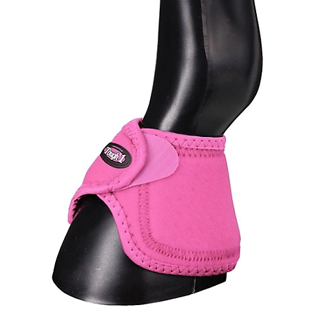 Tough-1 No Turn Bell Boots, Pink, Small