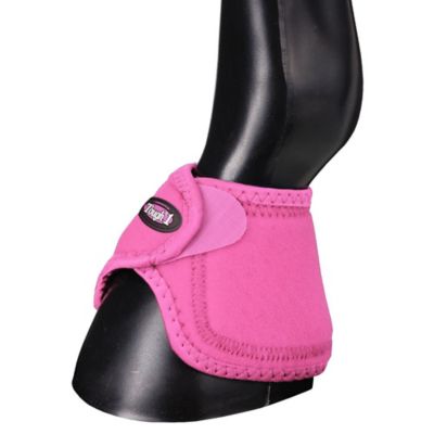 Tough-1 No Turn Bell Boots, Pink, Large