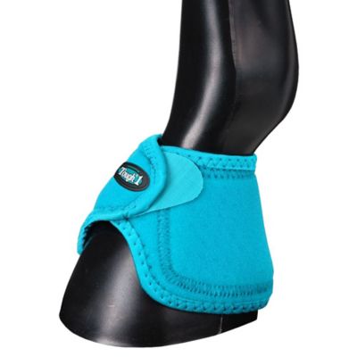 Tough-1 No Turn Bell Boots, Turquoise, Medium