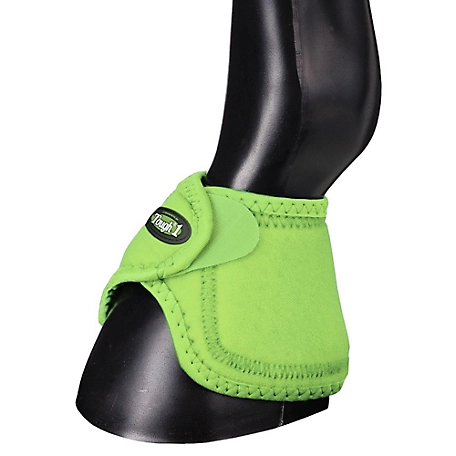 Tough-1 No Turn Bell Boots, Neon Green, Large