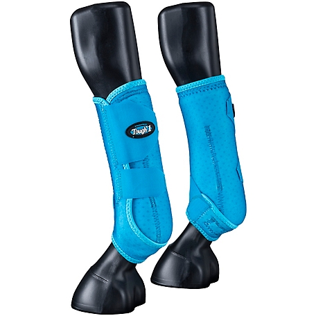 Tough-1 Front Extreme Vented Horse Sport Boots, Turquoise, Small, 2 ct.