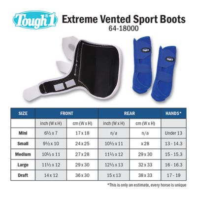 Image showing  Front Extreme Vented Horse Sport Boots, Turquoise, Small, 2 ct.