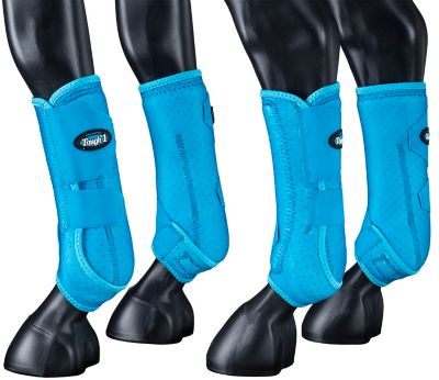 Tough-1 Extreme Vented Horse Sport Boots, Turquoise, Medium, 4 ct.