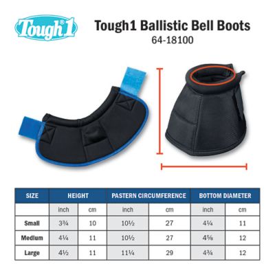 Image showing  Ballistic Nylon Bell Boots, Royal Blue, Medium