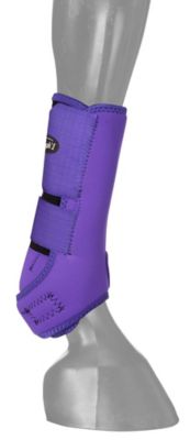 Tough1 Front Vented Horse Sport Boots, Medium, Purple, 2 ct.