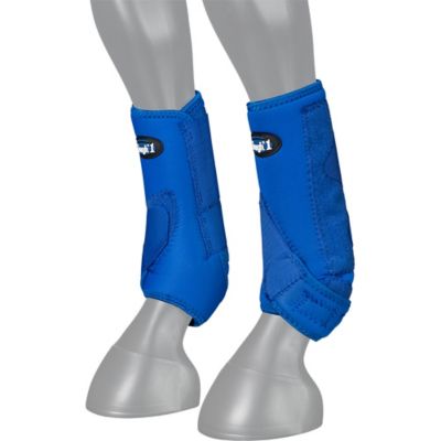 Tough-1 Front Vented Horse Sport Boots, Medium, Royal Blue, 2 ct.