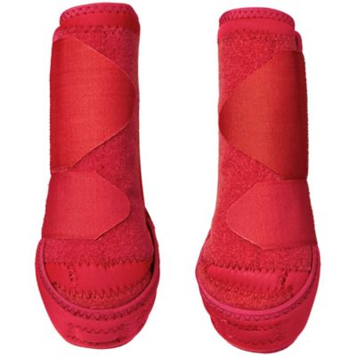 Image showing  Front Vented Horse Sport Boots, Medium, Red, 2 ct.