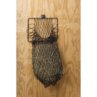 Tough1 Hay Hoops II Quick Assemble Collapsible Wall Feeder with Net In Hammered Finish