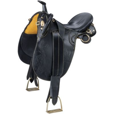 Image showing  Australian Outrider Collection Stock Poley Saddle with Horn