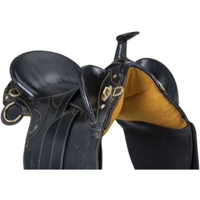 Image showing  Australian Outrider Collection Stock Poley Saddle with Horn