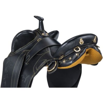 Image showing  Australian Outrider Collection Stock Poley Saddle with Horn