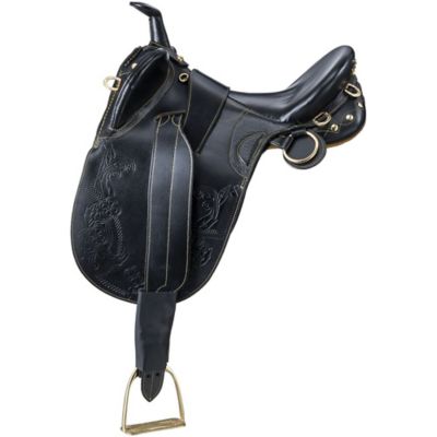 Image showing  Australian Outrider Collection Stock Poley Saddle with Horn