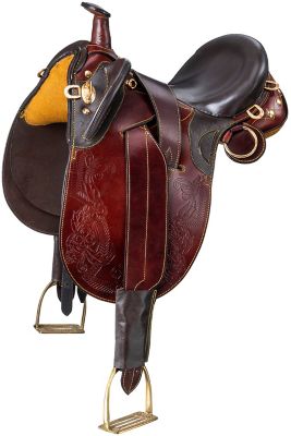 Image showing  Australian Outrider Collection Stock Poley Saddle with Horn