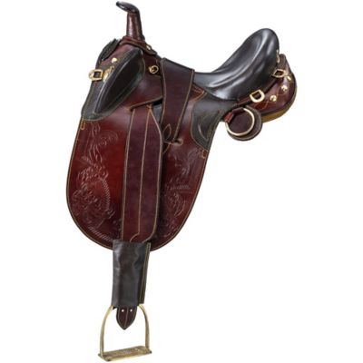 Image showing  Australian Outrider Collection Stock Poley Saddle with Horn
