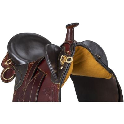 Image showing 2 th Tough1 Australian Outrider Collection Stock Poley Saddle with Horn