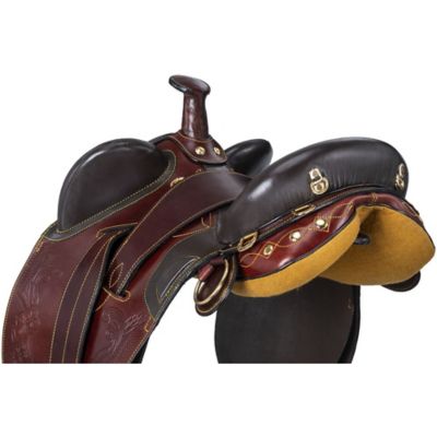 Image showing 3 th Tough1 Australian Outrider Collection Stock Poley Saddle with Horn