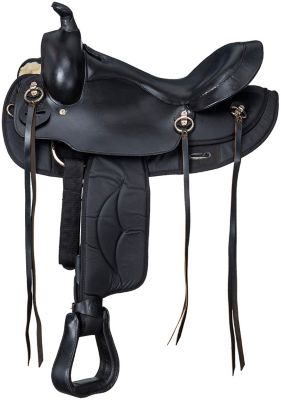 Tough1 Synthetic Gaited Horse Round Skirt Trail Saddle