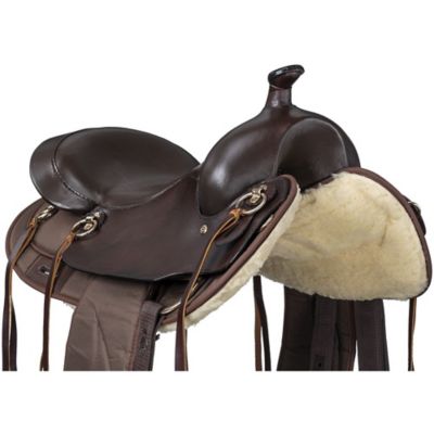 Image showing 2 th Tough1 Synthetic Gaited Horse Round Skirt Trail Saddle