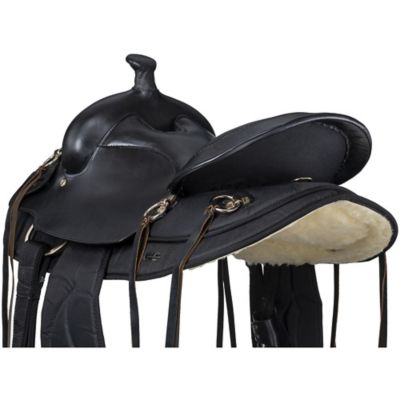 Image showing  Synthetic Gaited Horse Round Skirt Trail Saddle