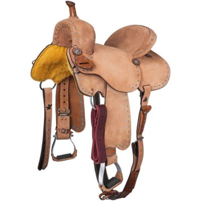 Image showing  Medina Buckstitch Roughout Barrel Saddle