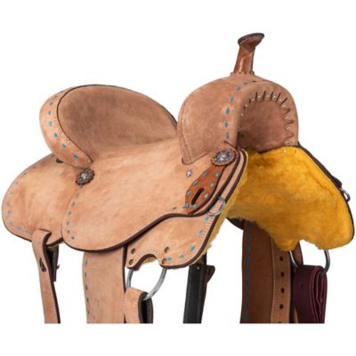Image showing  Medina Buckstitch Roughout Barrel Saddle