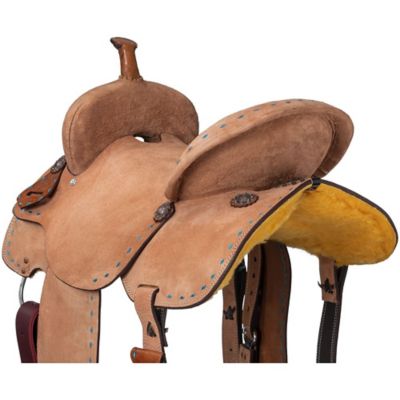 Image showing  Medina Buckstitch Roughout Barrel Saddle