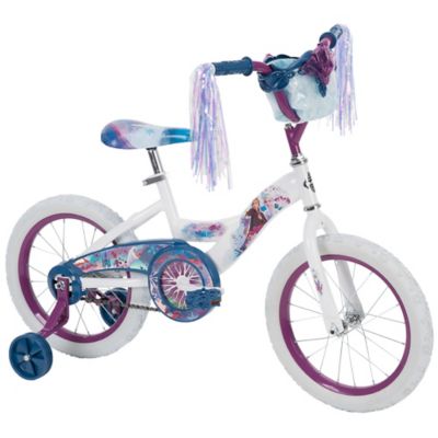 Huffy Girls' 16 in. Disney Frozen II Bike with Elsa and Anna, White