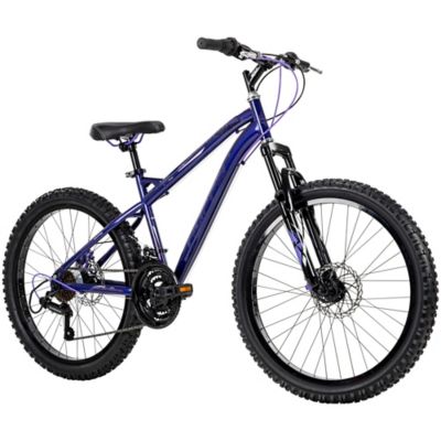 Huffy Girls' 24 in. Extent Mountain Bike, 18 Speed, Dark Purple